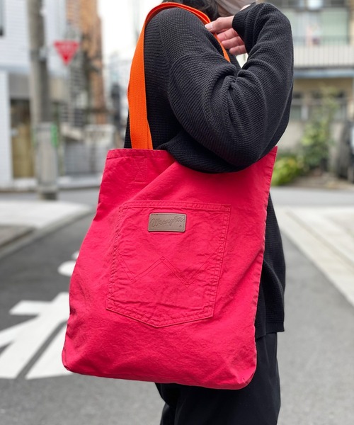 Wrangler（ラングラー）の「【Wrangler】ラングラー MINI TOTE BAG ポケット ミニトートバッグ WM1797（ショルダーバッグ・レディース・インディゴブルー/ダークインディゴブルー/キナリ/レッド/サックスブルー/イエロー・FREE）」の13枚目の写真