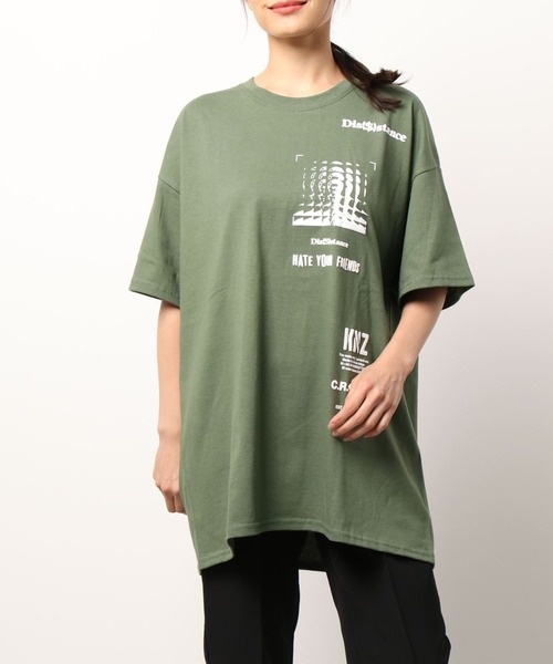 KaneZ(ケインズ)の「KaneZ/ケインズ/H.Y.F TEE/プリントTシャツ(Tシャツ/カットソー・レディース・ブラック/カーキ・FREE)」の17枚目の写真