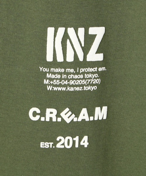 KaneZ(ケインズ)の「KaneZ/ケインズ/H.Y.F TEE/プリントTシャツ(Tシャツ/カットソー・レディース・ブラック/カーキ・FREE)」の15枚目の写真