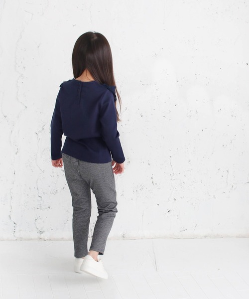 Rora(ローラ)の「ロレアル ロンT(2color)(Tシャツ/カットソー・キッズ・ベージュ/ネイビー・110/130/150/140/120/100)」の7枚目の写真