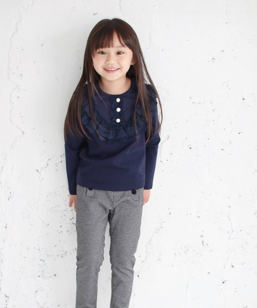 Rora(ローラ)の「ロレアル ロンT(2color)(Tシャツ/カットソー・キッズ・ベージュ/ネイビー・110/130/150/140/120/100)」の13枚目の写真
