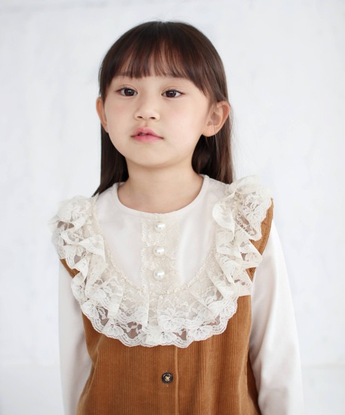 Rora(ローラ)の「ロレアル ロンT(2color)(Tシャツ/カットソー・キッズ・ベージュ/ネイビー・110/130/150/140/120/100)」の12枚目の写真