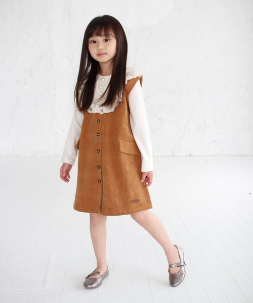 Rora(ローラ)の「ロレアル ロンT(2color)(Tシャツ/カットソー・キッズ・ベージュ/ネイビー・110/130/150/140/120/100)」の11枚目の写真