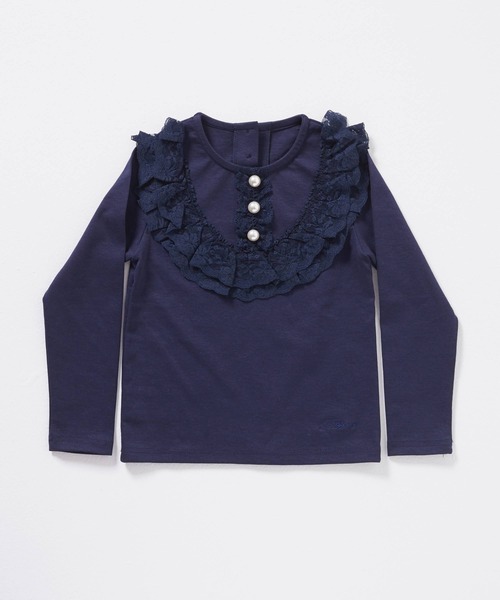Rora(ローラ)の「ロレアル ロンT(2color)(Tシャツ/カットソー・キッズ・ベージュ/ネイビー・110/130/150/140/120/100)」の17枚目の写真