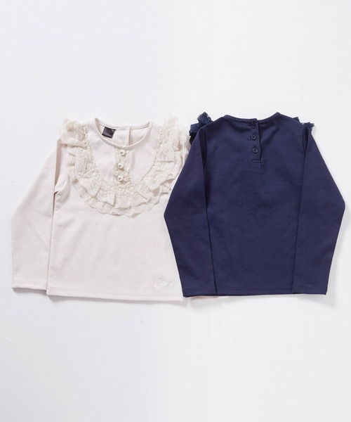 Rora(ローラ)の「ロレアル ロンT(2color)(Tシャツ/カットソー・キッズ・ベージュ/ネイビー・110/130/150/140/120/100)」の18枚目の写真