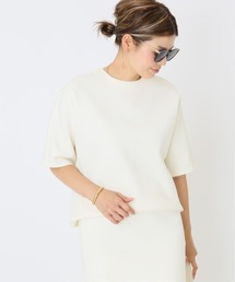 Deuxieme Classe | Scuba Knit ハーフスリーブ プルオーバー(Tシャツ/カットソー)