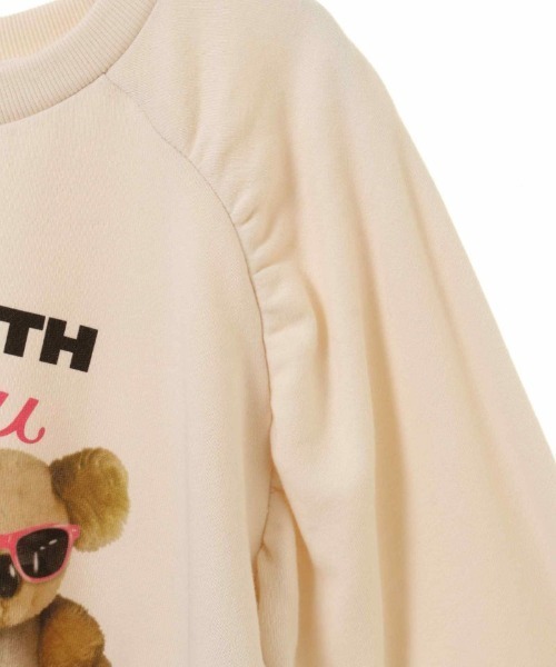 Candy Stripper（キャンディストリッパー）の「BE WITH YOU RAGLAN トップス（スウェット・レディース・アイボリー/ブラック/イエロー・2）」の10枚目の写真