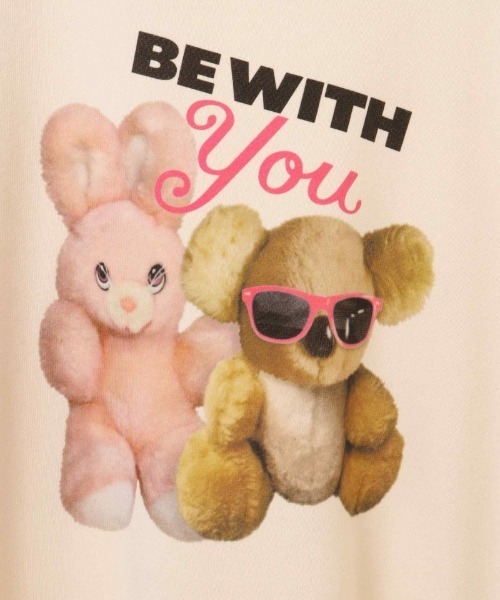 Candy Stripper（キャンディストリッパー）の「BE WITH YOU RAGLAN トップス（スウェット・レディース・アイボリー/ブラック/イエロー・2）」の13枚目の写真