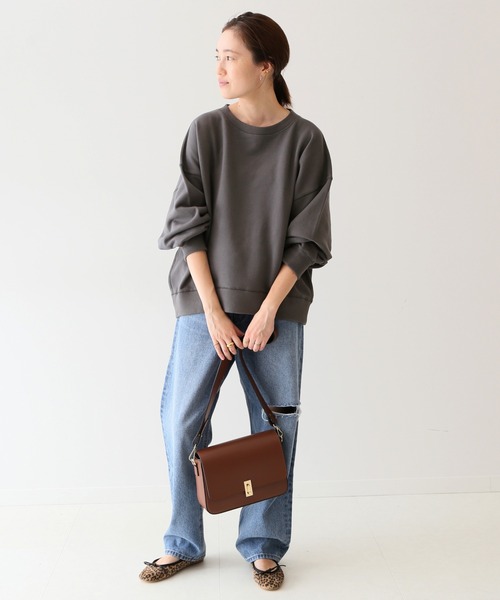 SLOBE IENA（スローブイエナ）の「裏毛ワイドプルオーバー【洗濯