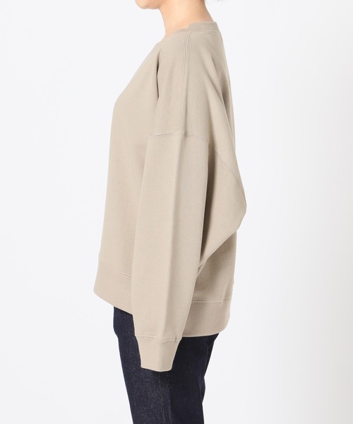 SLOBE IENA（スローブイエナ）の「裏毛ワイドプルオーバー【洗濯機使用可能】◆（スウェット・レディース・ベージュ/グレー/グリーン・FREE）」の11枚目の写真