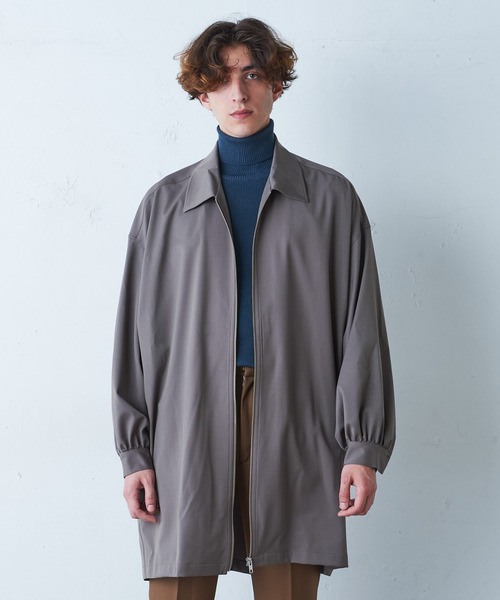 Lui's（ルイス）の「ZIPビッグシャツブルゾン（シャツ/ブラウス・メンズ・ブラック/モカ・FREE）」の10枚目の写真