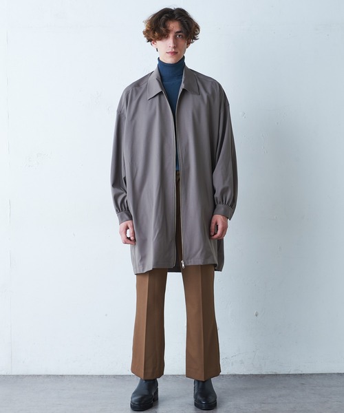 Lui's（ルイス）の「ZIPビッグシャツブルゾン（シャツ/ブラウス・メンズ・ブラック/モカ・FREE）」の4枚目の写真