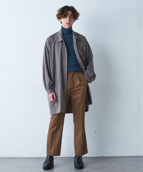 Lui's（ルイス）の「ZIPビッグシャツブルゾン（シャツ/ブラウス・メンズ・ブラック/モカ・FREE）」の6枚目の写真