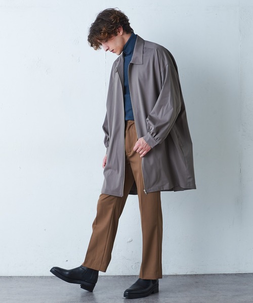 Lui's（ルイス）の「ZIPビッグシャツブルゾン（シャツ/ブラウス・メンズ・ブラック/モカ・FREE）」の9枚目の写真