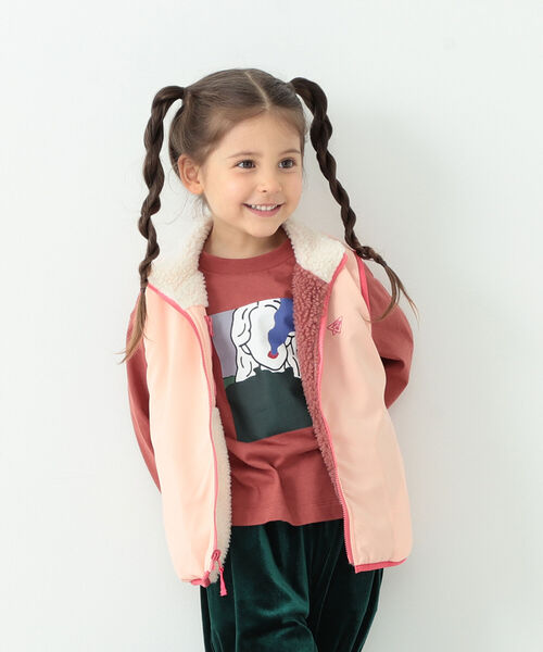 B:MING by BEAMS（ビーミングバイビームス）の「B:MING by BEAMS / ボア リバーシブル ベスト（100~140cm）（ベスト・キッズ・レッド系その他7/ネイビー/その他・100/120/140/110/130）」の5枚目の写真