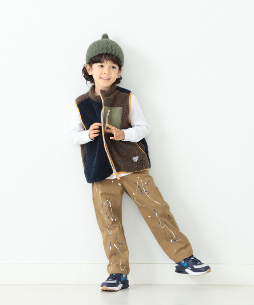 B:MING by BEAMS（ビーミングバイビームス）の「B:MING by BEAMS / ボア リバーシブル ベスト（100~140cm）（ベスト・キッズ・レッド系その他7/ネイビー/その他・100/120/140/110/130）」の22枚目の写真