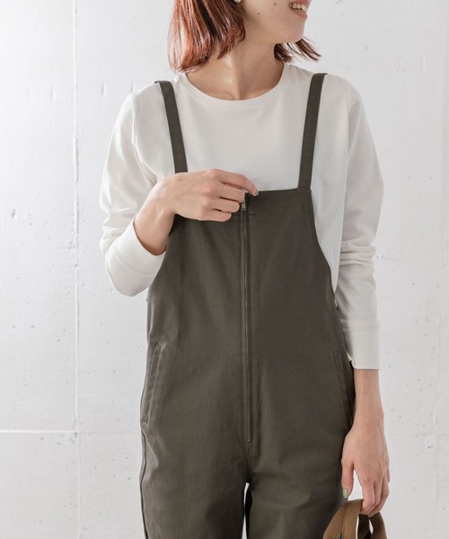 URBAN RESEARCH Sonny Label（アーバンリサーチサニーレーベル）の「テーパードサロペット（サロペット/オーバーオール・レディース・カーキ/ベージュ・36/38）」の5枚目の写真