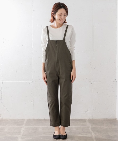 URBAN RESEARCH Sonny Label（アーバンリサーチサニーレーベル）の「テーパードサロペット（サロペット/オーバーオール・レディース・カーキ/ベージュ・36/38）」の17枚目の写真