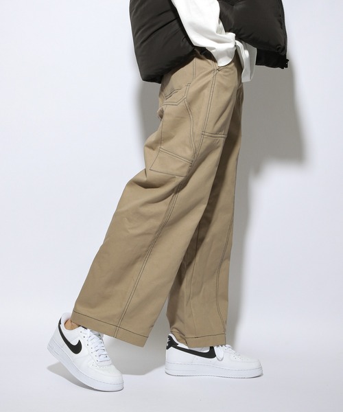 PBLIM（ページボーイリム）の「【PAGEBOYLIM】ステッチワイドパンツ（その他パンツ・レディース・ベージュ/ブラック・MEDIUM/LARGE）」の21枚目の写真