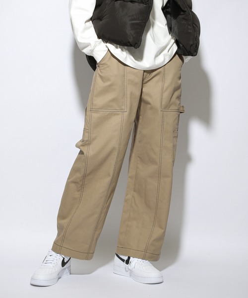 PBLIM（ページボーイリム）の「【PAGEBOYLIM】ステッチワイドパンツ（その他パンツ・レディース・ベージュ/ブラック・MEDIUM/LARGE）」の15枚目の写真