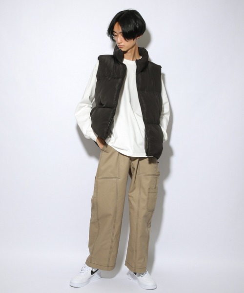 PBLIM（ページボーイリム）の「【PAGEBOYLIM】ステッチワイドパンツ（その他パンツ・レディース・ベージュ/ブラック・MEDIUM/LARGE）」の8枚目の写真