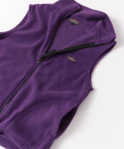 URBAN RESEARCH DOORS（アーバンリサーチドアーズ）の「SUNRISE MILL　Full zip vest fleece（ベスト・レディース・チャコールグレー/パープル・ONE）」の10枚目の写真