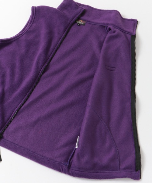 URBAN RESEARCH DOORS（アーバンリサーチドアーズ）の「SUNRISE MILL　Full zip vest fleece（ベスト・レディース・チャコールグレー/パープル・ONE）」の11枚目の写真