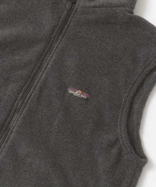 URBAN RESEARCH DOORS（アーバンリサーチドアーズ）の「SUNRISE MILL　Full zip vest fleece（ベスト・レディース・チャコールグレー/パープル・ONE）」の5枚目の写真