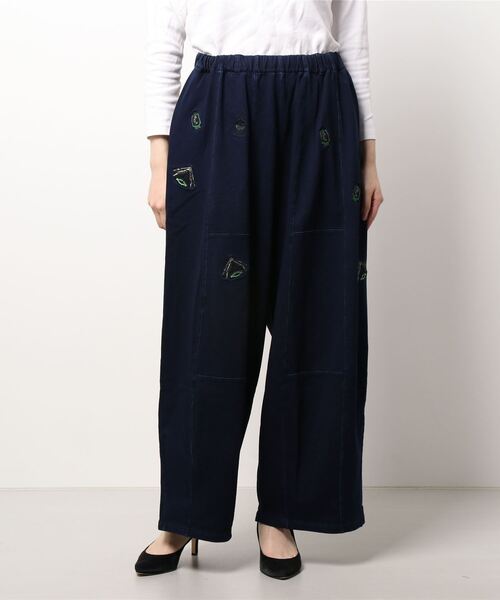 チャイハネ（チャイハネ）の「【チャイハネ】grn×Amina セドキャンMEN'Sワイドパンツ（スウェットパンツ・メンズ・ブラック/インディゴブルー・FREE）」の3枚目の写真