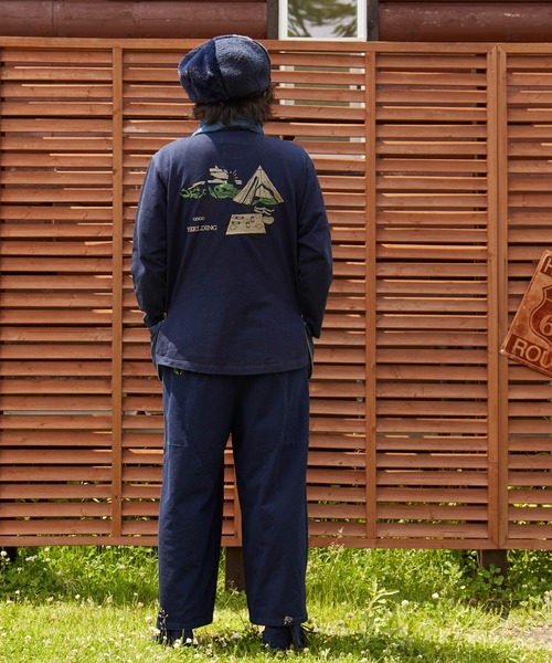 チャイハネ（チャイハネ）の「【チャイハネ】grn×Amina セドキャンMEN'Sワイドパンツ（スウェットパンツ・メンズ・ブラック/インディゴブルー・FREE）」の8枚目の写真