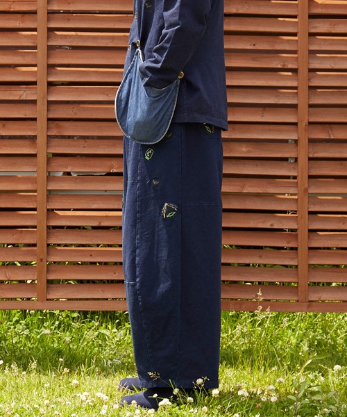 チャイハネ（チャイハネ）の「【チャイハネ】grn×Amina セドキャンMEN'Sワイドパンツ（スウェットパンツ・メンズ・ブラック/インディゴブルー・FREE）」の9枚目の写真