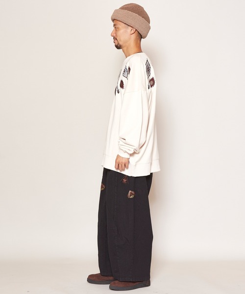 チャイハネ（チャイハネ）の「【チャイハネ】grn×Amina セドキャンMEN'Sワイドパンツ（スウェットパンツ・メンズ・ブラック/インディゴブルー・FREE）」の13枚目の写真