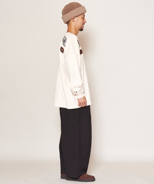 チャイハネ（チャイハネ）の「【チャイハネ】grn×Amina セドキャンMEN'Sワイドパンツ（スウェットパンツ・メンズ・ブラック/インディゴブルー・FREE）」の14枚目の写真