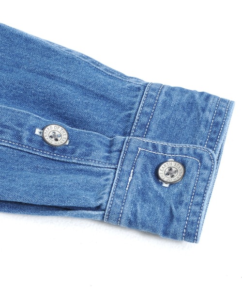grn（ジーアールエヌ）の「［grn ジーアールエヌ］8.6oz DENIM / CRAZY CORDUROY / WORK SHIRT DRESS / GL132251Q / GL132252Q（シャツワンピース・レディース・インディゴブルー/ブルー系その他/ブルー/その他2/その他1・FREE）」の15枚目の写真