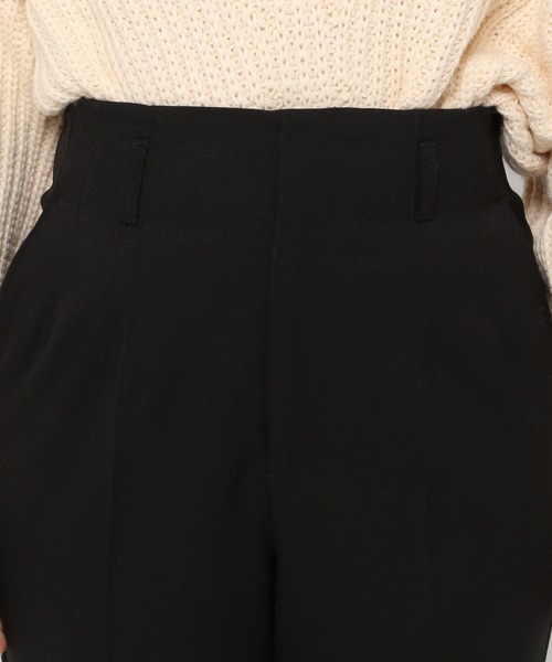 mysty woman（ミスティウーマン）の「スタイルアップテーパーパンツ 257491（スラックス・レディース・ブラック/ブラウン/アイボリー・FREE）」の13枚目の写真