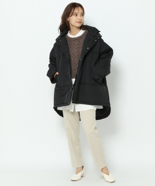 mysty woman（ミスティウーマン）の「スタイルアップテーパーパンツ 257491（スラックス・レディース・ブラック/ブラウン/アイボリー・FREE）」の19枚目の写真