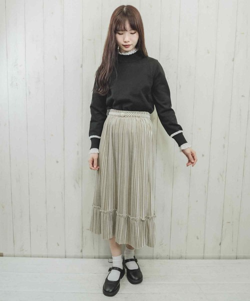 Clice de Paris（クリシェドゥパリス）の「K/バイカラータートルニット（ニット/セーター・レディース・ブラック/アイボリー・ONESIZE）」の21枚目の写真