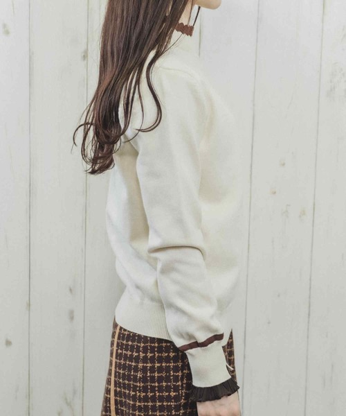 Clice de Paris（クリシェドゥパリス）の「K/バイカラータートルニット（ニット/セーター・レディース・ブラック/アイボリー・ONESIZE）」の19枚目の写真