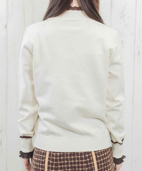 Clice de Paris（クリシェドゥパリス）の「K/バイカラータートルニット（ニット/セーター・レディース・ブラック/アイボリー・ONESIZE）」の16枚目の写真