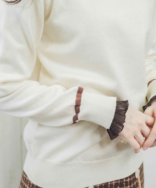 Clice de Paris（クリシェドゥパリス）の「K/バイカラータートルニット（ニット/セーター・レディース・ブラック/アイボリー・ONESIZE）」の13枚目の写真