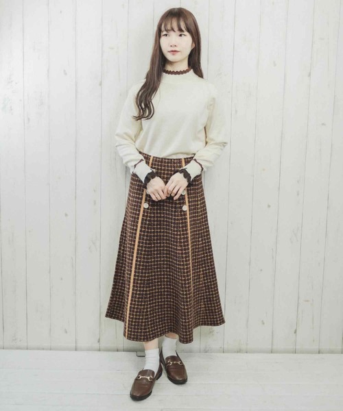 Clice de Paris（クリシェドゥパリス）の「K/バイカラータートルニット（ニット/セーター・レディース・ブラック/アイボリー・ONESIZE）」の8枚目の写真