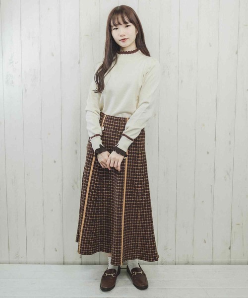 Clice de Paris（クリシェドゥパリス）の「K/バイカラータートルニット（ニット/セーター・レディース・ブラック/アイボリー・ONESIZE）」の11枚目の写真