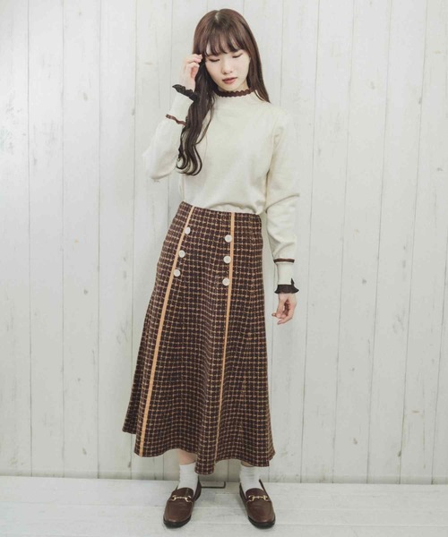 Clice de Paris（クリシェドゥパリス）の「K/バイカラータートルニット（ニット/セーター・レディース・ブラック/アイボリー・ONESIZE）」の20枚目の写真