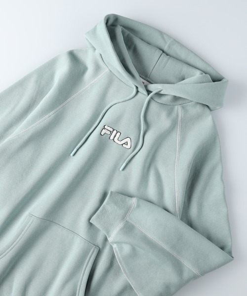 FILA（フィラ）の「【FILA】あったか配色ステッチパーカー（パーカー・レディース・オフホワイト/ブルー/ブラック・M/L）」の3枚目の写真