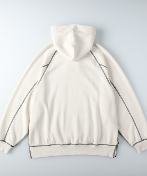 FILA（フィラ）の「【FILA】あったか配色ステッチパーカー（パーカー・レディース・オフホワイト/ブルー/ブラック・M/L）」の12枚目の写真