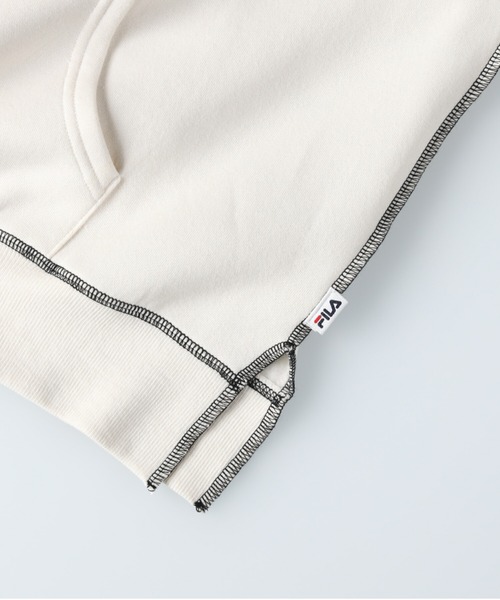 FILA（フィラ）の「【FILA】あったか配色ステッチパーカー（パーカー・レディース・オフホワイト/ブルー/ブラック・M/L）」の13枚目の写真