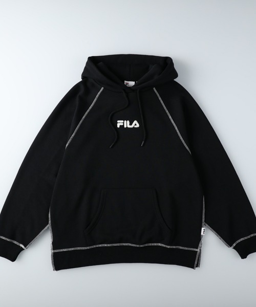 セール】【FILA】あったか配色ステッチパーカー（パーカー