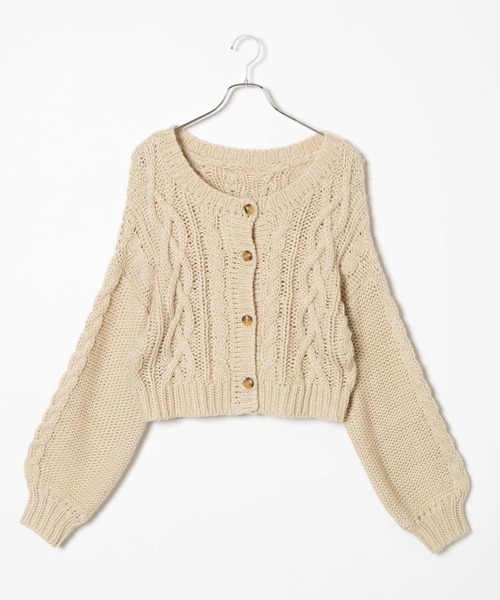 WEGO（ウィゴー）の「WEGO/2WAYロービングコンパクトカーデ（カーディガン/ボレロ・レディース・ブラウン/オフホワイト/ライトベージュ・FREE）」の21枚目の写真