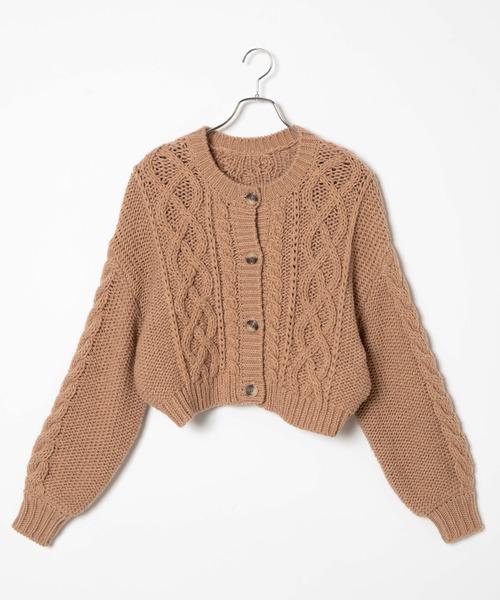 WEGO（ウィゴー）の「WEGO/2WAYロービングコンパクトカーデ（カーディガン/ボレロ・レディース・ブラウン/オフホワイト/ライトベージュ・FREE）」の22枚目の写真