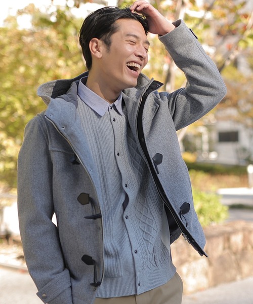 UNION STATION（ユニオンステーション）の「メルトンショートダッフル（ダッフルコート・メンズ・キャメル/ネイビー/チャコールグレー・M/L/LL）」の8枚目の写真